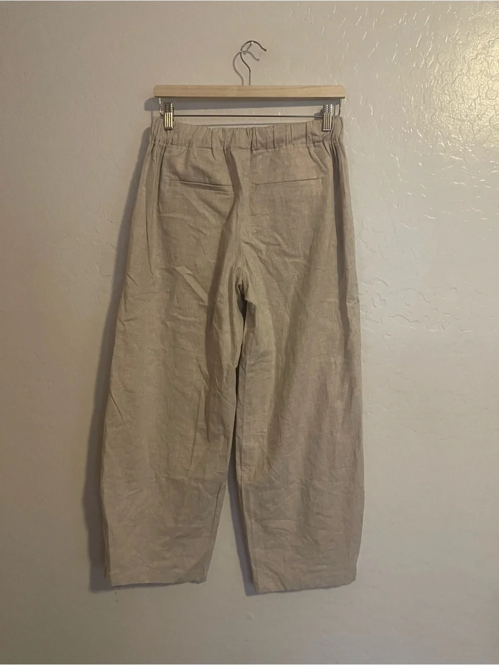 Banana Republic Womens S Linen Blend Pull‎ On Pants in Flax NWT $70